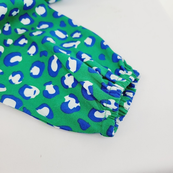 Grace Atwood × The Drop Loose Fit Emerald Animal Print Dress Size XS - Picture 9 of 14